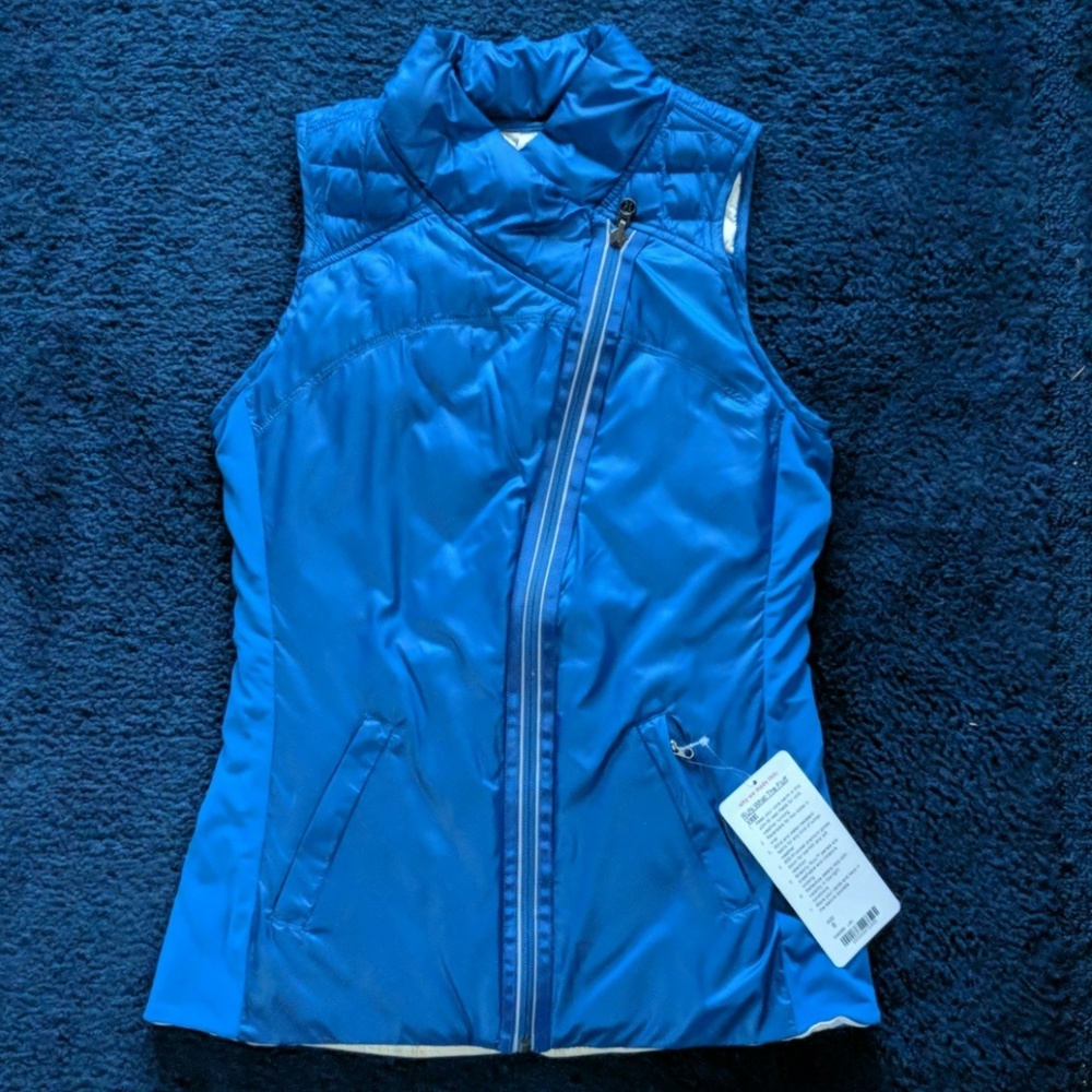 Lululemon What The Fluff reversible vest size 6
